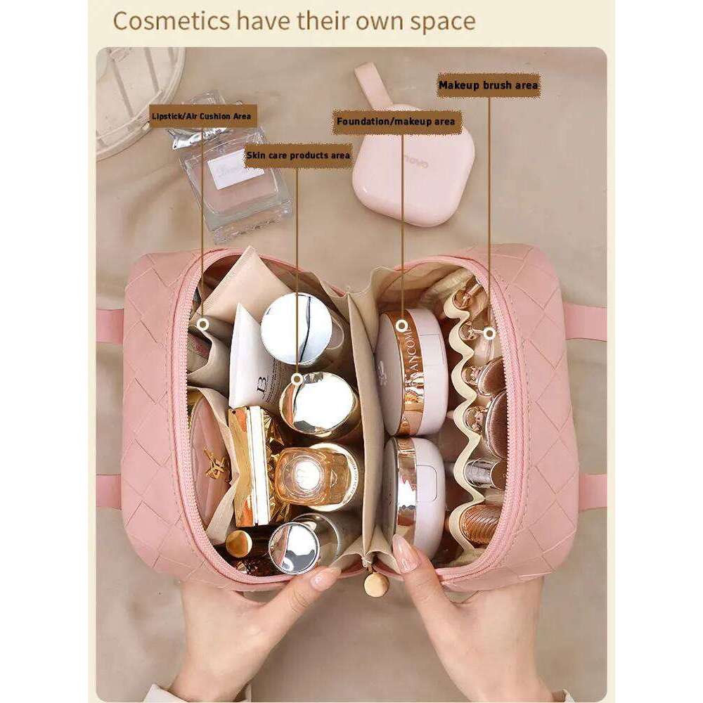 1PC Autumn and Winter new portable high-end woven bag, convenient travel makeup bag Y260206