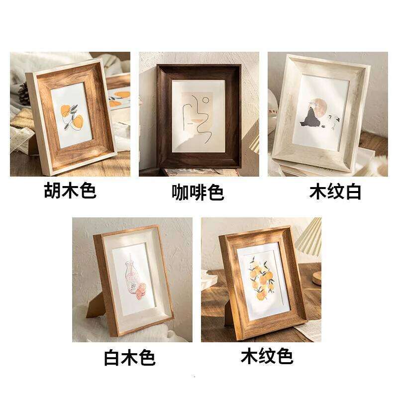 Minimalist Square Photo Versatile Display Album Wall Hanging Tabletop Use - Stylish Picture Frame for Home Decor S260205