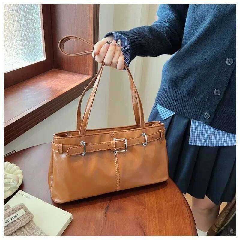 PU Autumn/winter Underarm Shoulder Large Capacity New Female Bags on Sale 2025 Brand Casual Commuting Versatile Tote Bag Y260205