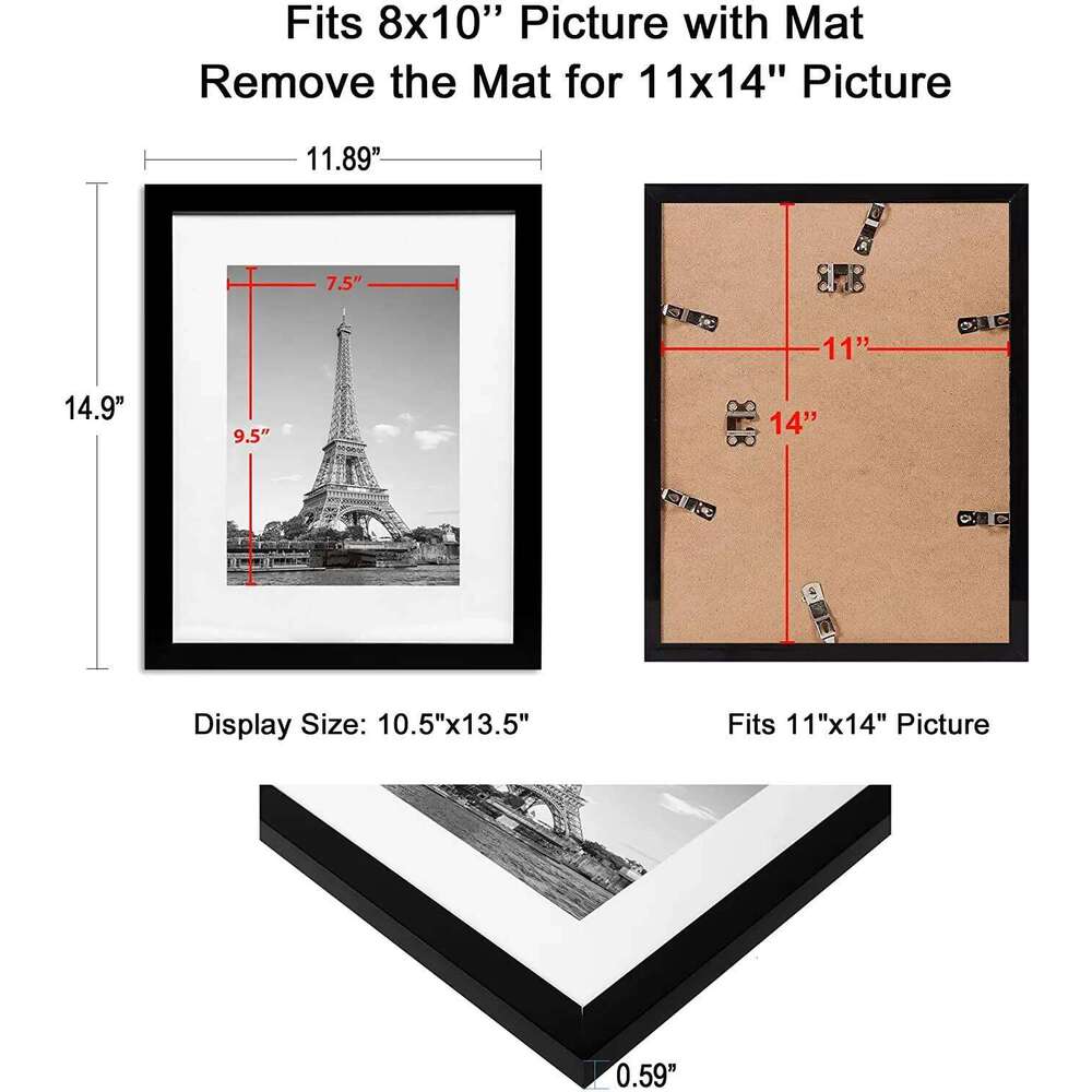 5x7/8x10/11x14 Picture Frame Pictures Multi Frames Collage For Wall Tabletop Display Photo Album Decoration S260205