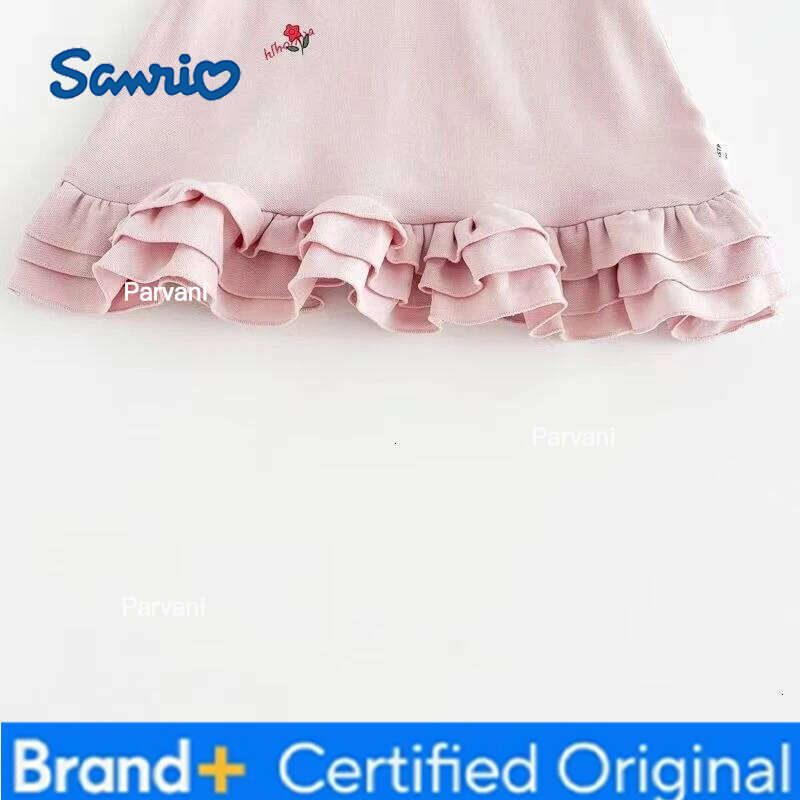 Sanrio Summer Baby Girls Cotton Dress Kid Children Hello Kitty Short Sleeve Clothes Cartoon Cute Sweet Princess Dresses H260206 - view 7