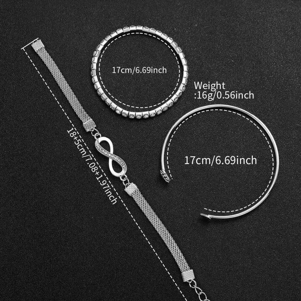 4PCS/Set Fashion Hollow-out Women Watches Casual Female Analog Quartz Watch Bracelets Set Relogio FemininoWithout Box Z260206