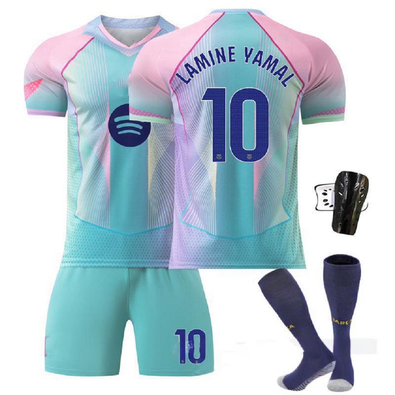 Barcelona jersey 2026 World Cup special edition Barcelona jersey football match No.14 Rachford jersey blue No.10 Yamal football suit No.11 No.8 Pedri sports training