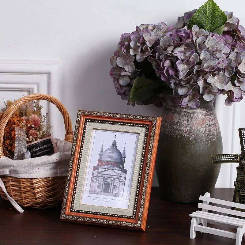 Court Retro Style Home Decoration, Picture Three-Dimensional Photo Frame, New , Office Desktop Ornament S260205