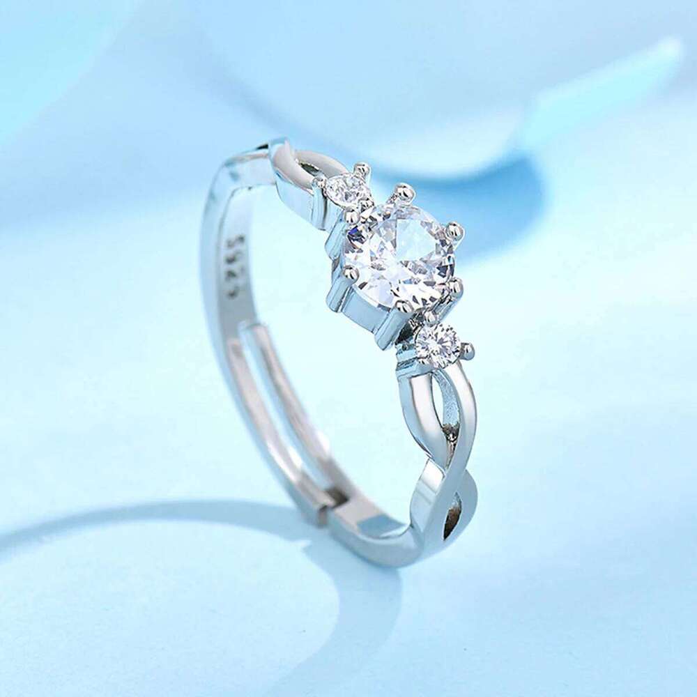 European American Fashion New Vintage Hollow Out Zircon Rings Hip Hop Party Opening Adjustable Ring for Women Gift W260206