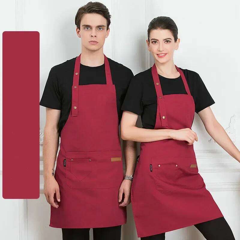 New Barber Bib Accessories Women Men Barbecue Tools Kitchen Household Chef Coffee Shop Waiter Apron S260205