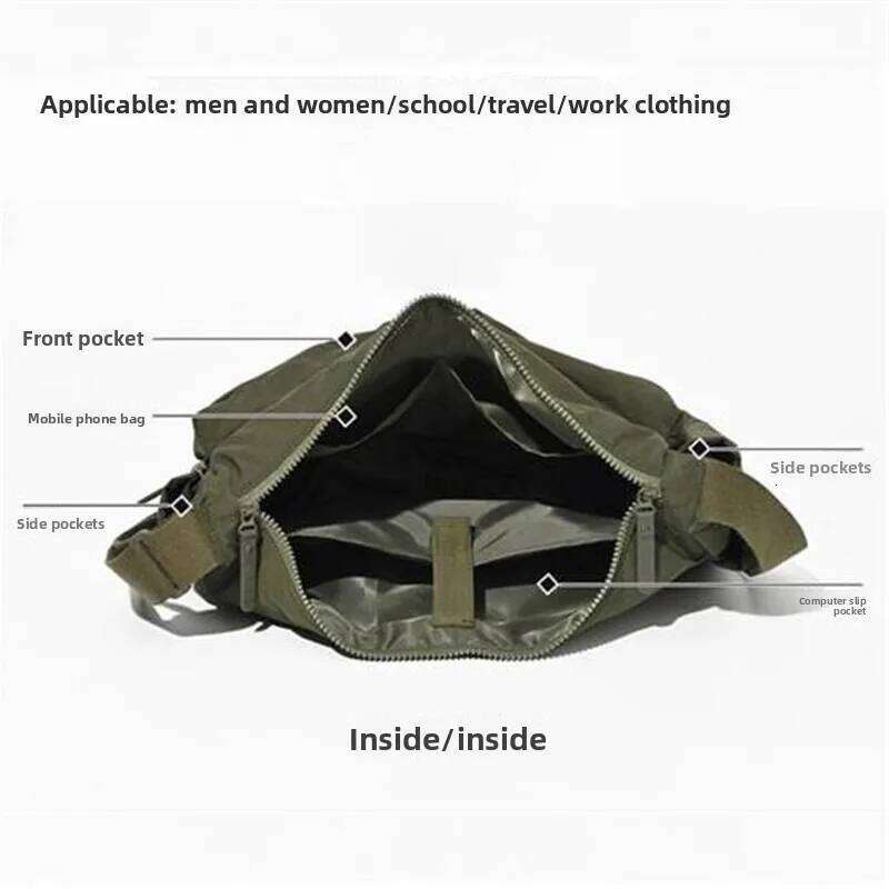 Top Quality Thickened Casual Messenger Single Shoulder Large Capacity Laptop Bag, Multi Pocket Sports Bag for Men Women XJ260129