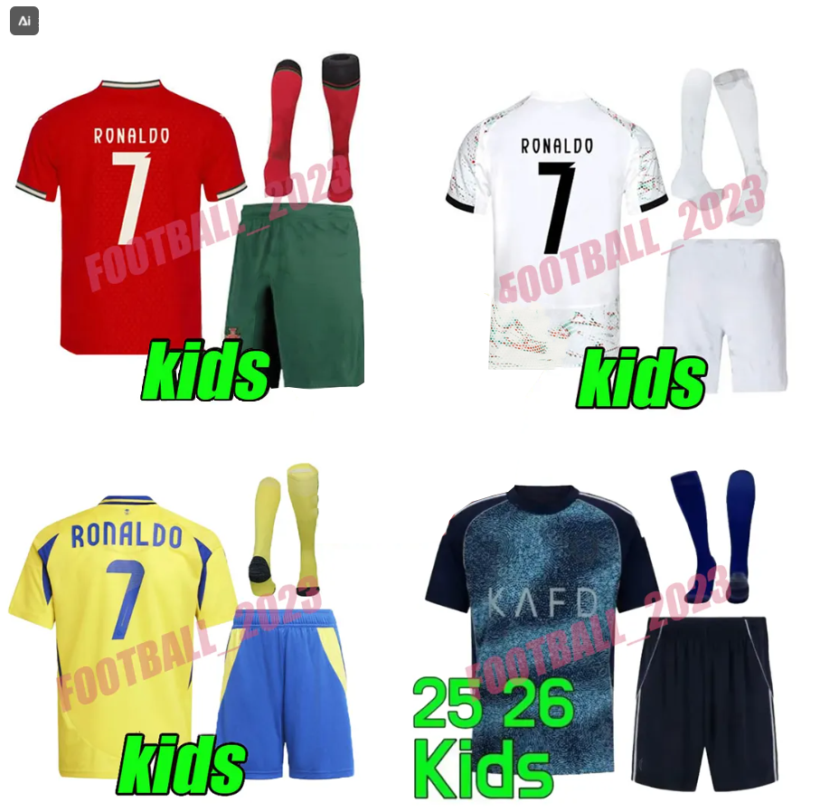 25 26 RONALDO football shirt al nassr soccer jersey 2025 2026 kids football kit RONALDO shirt 111