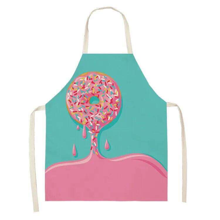 Ice Cream Women Kitchen Aprons Waterproof Barber Cooking Oil-proof Cotton Linen Antifouling Chef Unicorn Apron Kid S260205 e32