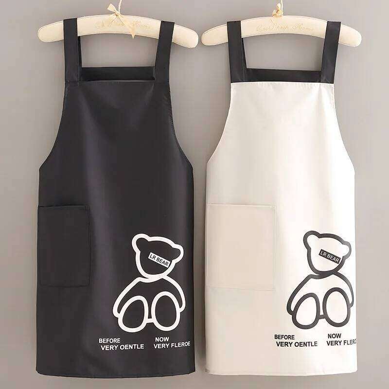 Cooking Apron For Woman Men Chef Waiter Cafe Shop BBQ Hairdresser Aprons Bibs Kitchen Accessories S260205