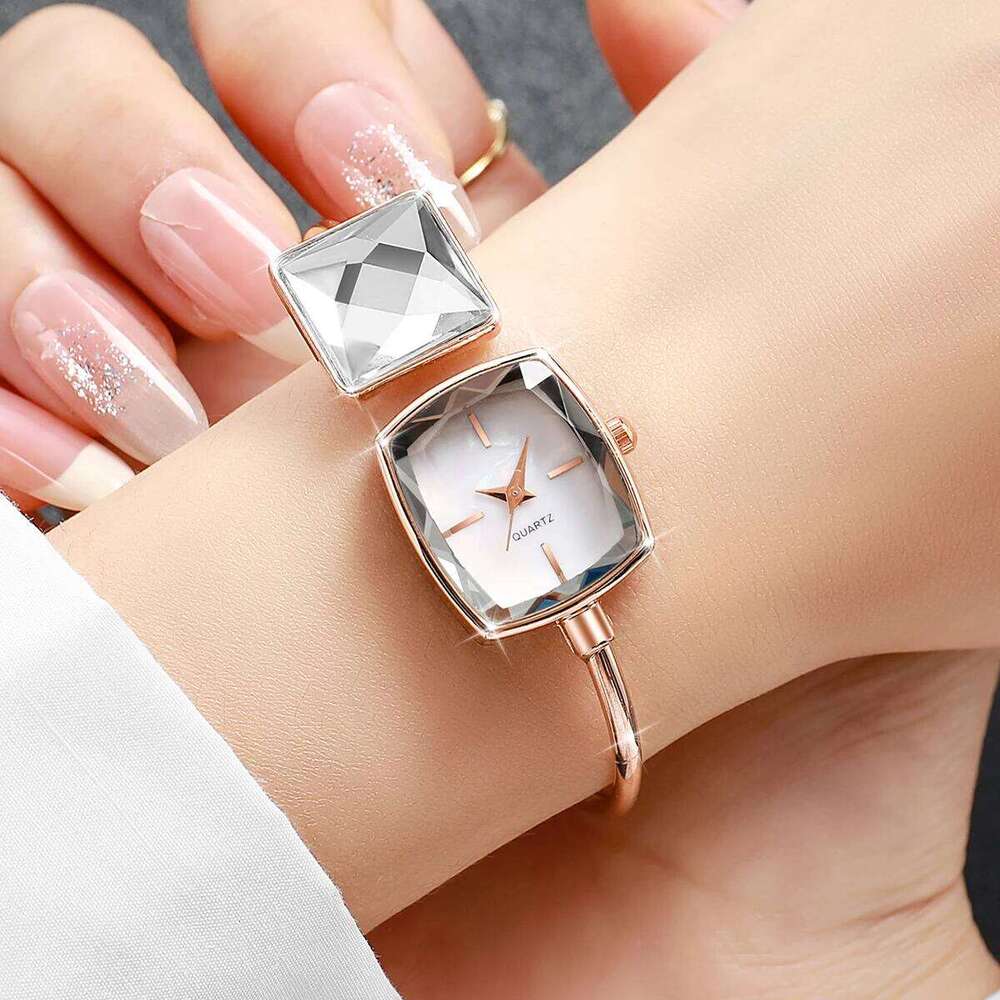 Elegant Square Women Quartz Wristwatch Ladies Fashion Diamond Bracelet Strap Watch Reloj Mujer Girls Clock Gift Z260206