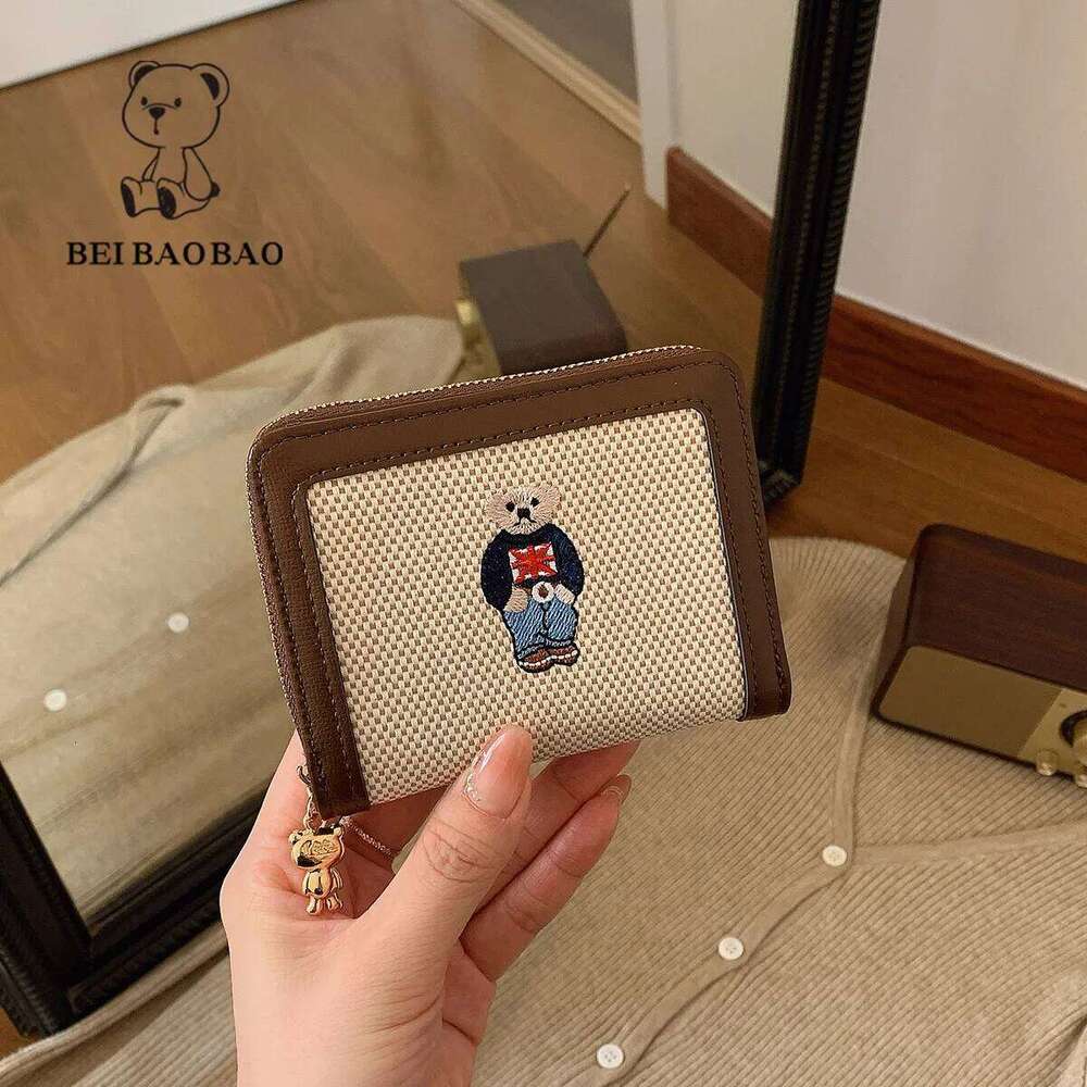 Beibaobao 2025 New Mini Cute Zero Cartoon Fashion Women's Wallet Multi slot Short Integrated Card Bag Y260206
