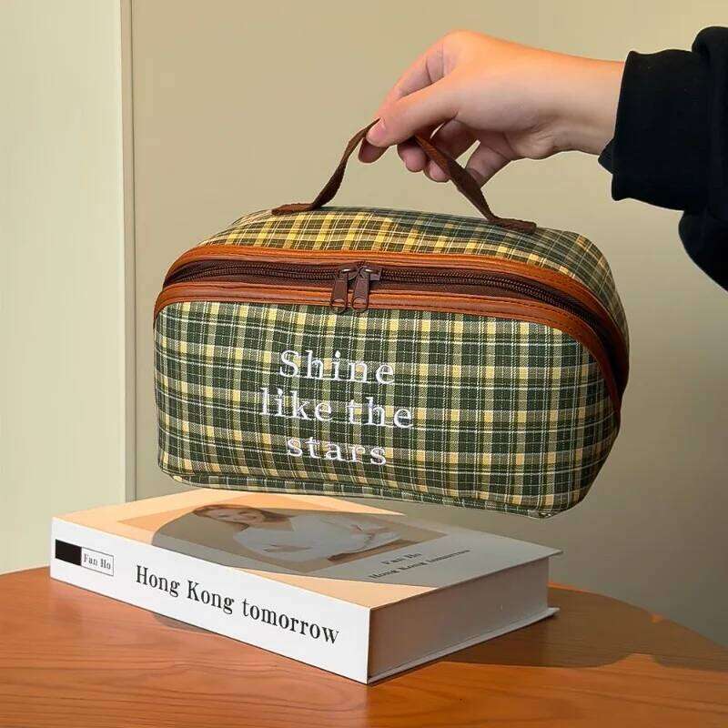 Large Capacity bag Women's Cosmetic pouch Travel Toiletry Storage Portable Wash Clutch Bag Female Makeup organizer Y260206