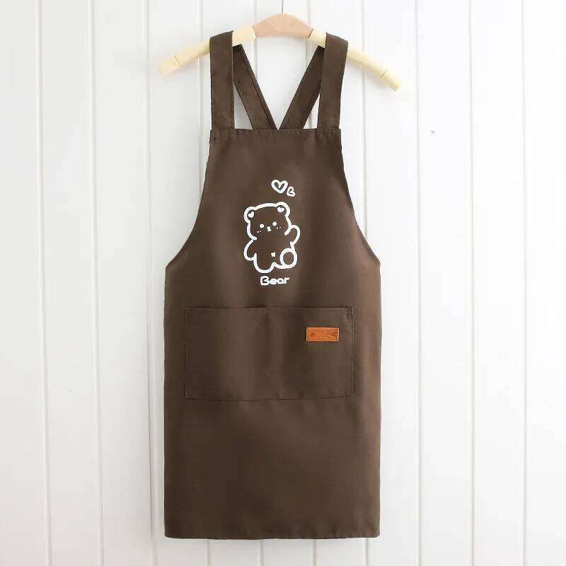 Canvas Apron Home Kitchen, Stain-Resistant Cooking Apron, Cartoon Style, Suitable for Work and Dining, Durable Workwear S260205 ba0