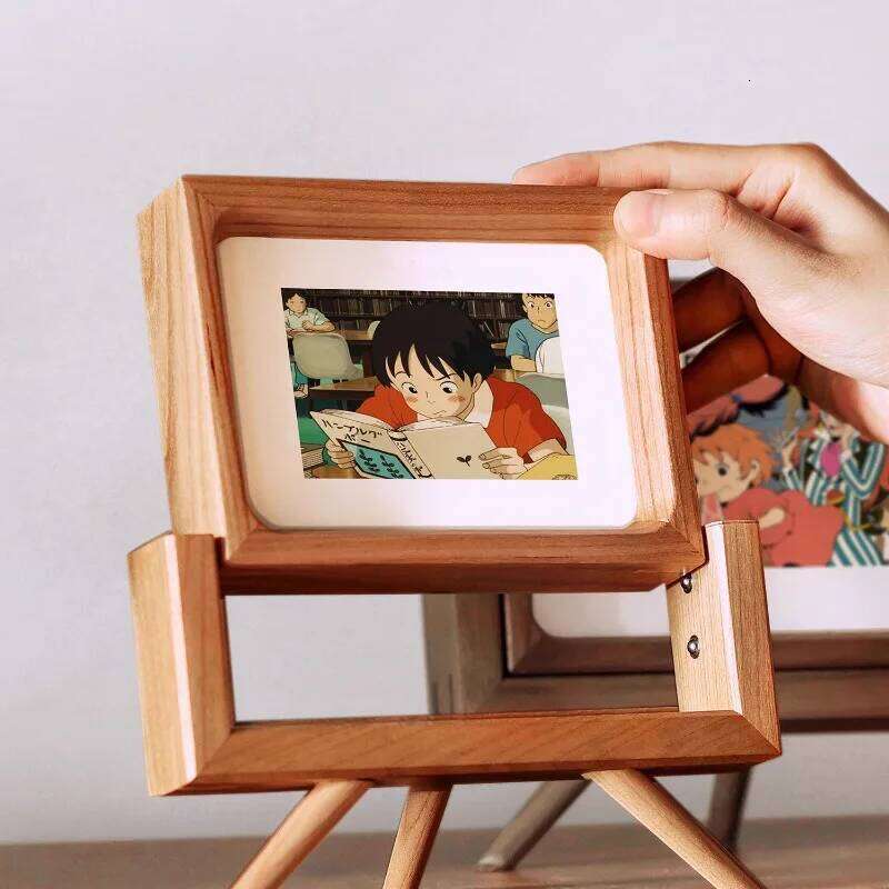 Solid Wood Photo 5/6 Inch Detachable Display Rack High-End Picture Frame for Living Room or Tabletop Home Decoration S260205