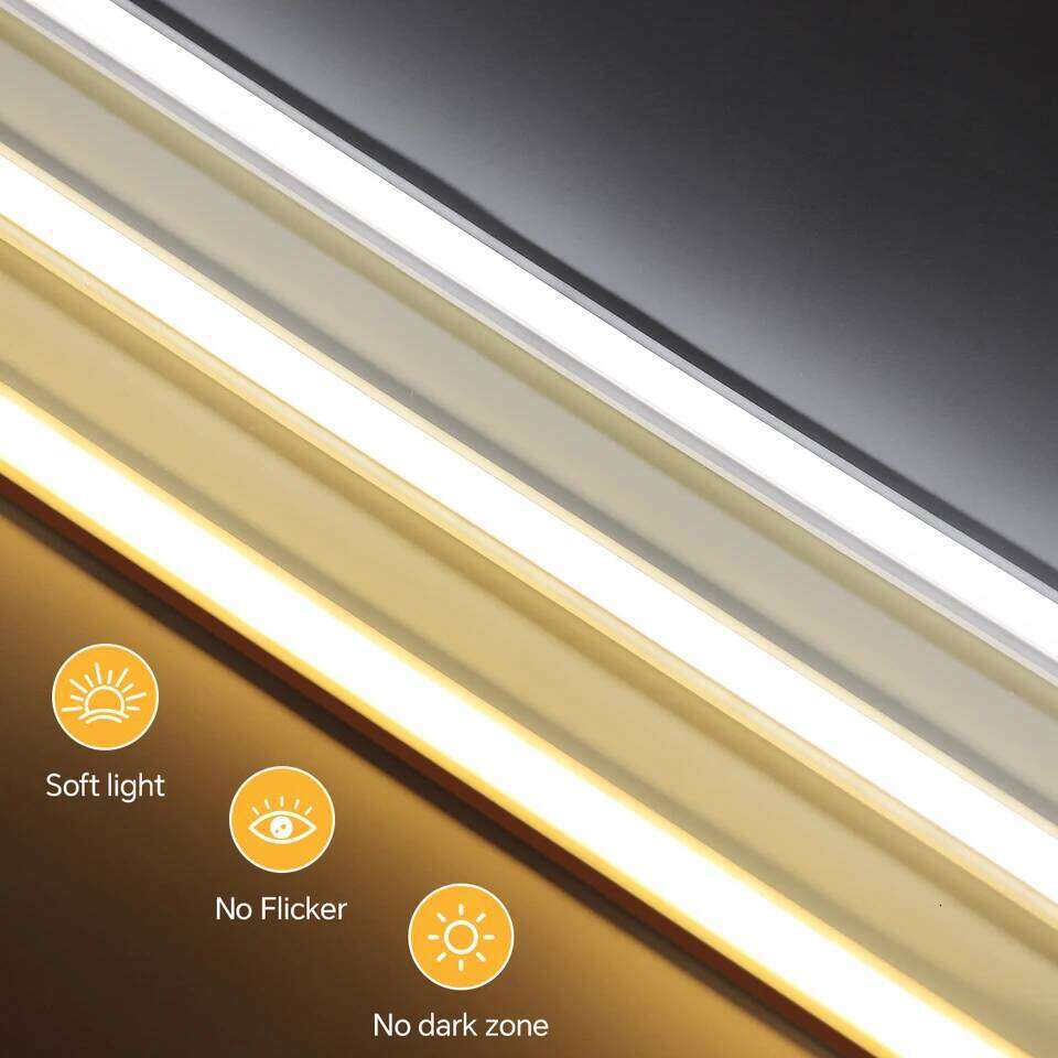 Embedded Acoustic Panel Decor Self-Adhesive Neon COB Strip Light Kit Wood Grain Grille Curtain Wall Backlight LED Tape Z260206