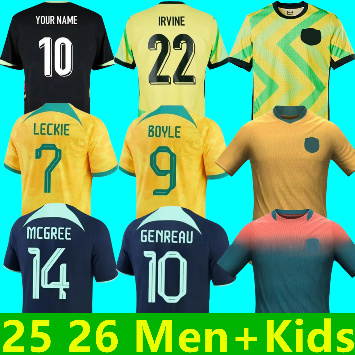 25 26 Australia Olympique National Team Soccer Jerseys world cup 2026 Cooney-Cross Micah Carpenter Raso Hunt Wheeler Chidiac IRVINE BOYLE men and kids footbal shirts