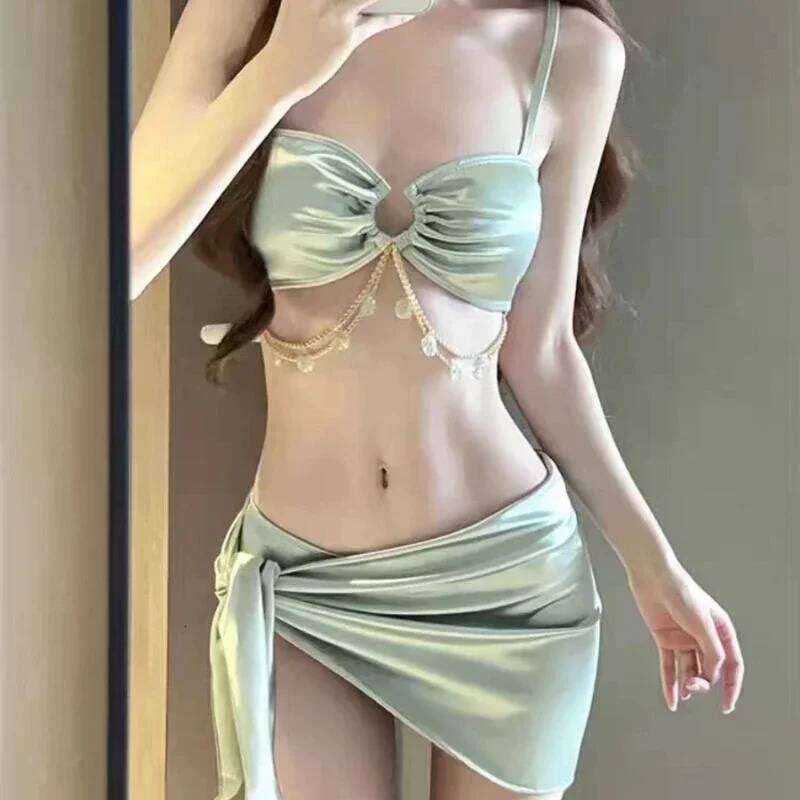 Swimsuit Women Micro Bikini Bathing Suit Fashion Sexy Summer New Model Korean Version Cinjunto De Dos Piezas Mujer 2024 XJ260206