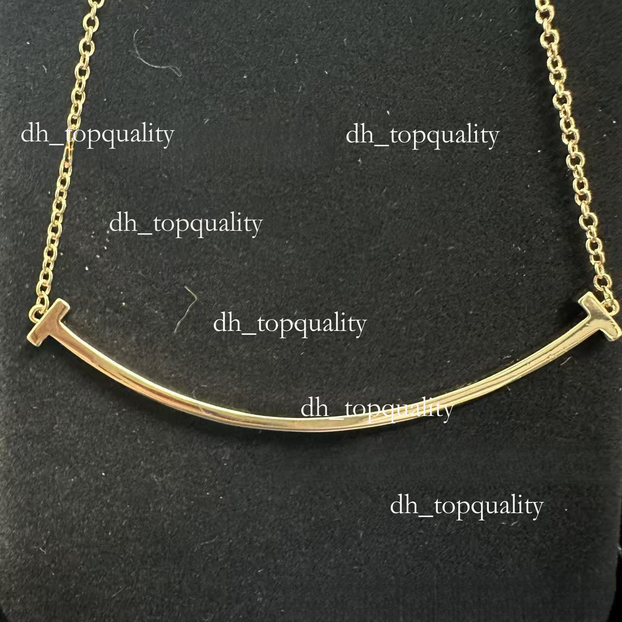 Tifanyandco Necklaces Luxury Brand Smile Necklace Collarbone Chain Women 18K Rose Gold Plated Full Diamond Light Luxury Fashion Tiffnaylie Collarbone Chain be9