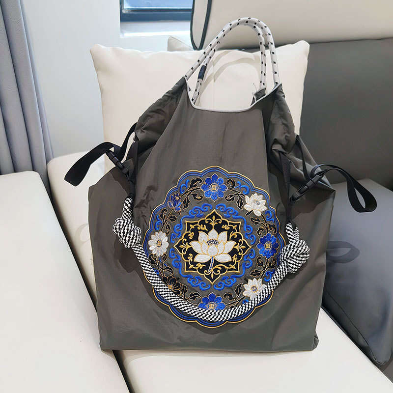 New Canvas Japanese Style Shopping Custom Embroidered Tote Handheld Shoulder Bag MASA