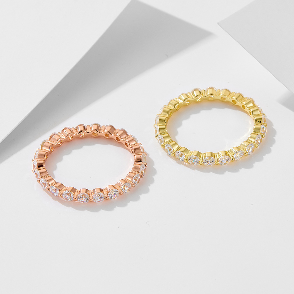 S925 Silver Wedding Banquet Set Combination Ring Hand Accessories