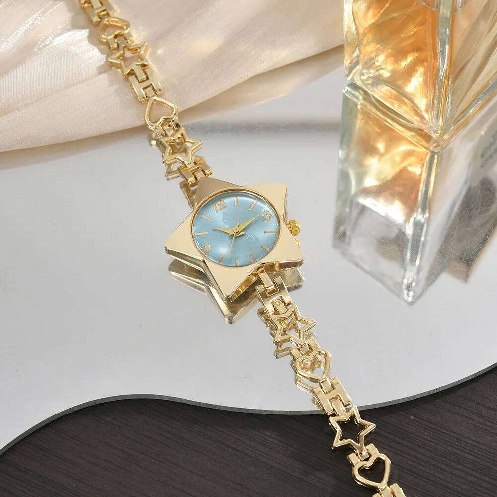 New Creative Fashion Simple Holiday Star Pentagram Bracelet Women's Quartz Watch Z260206