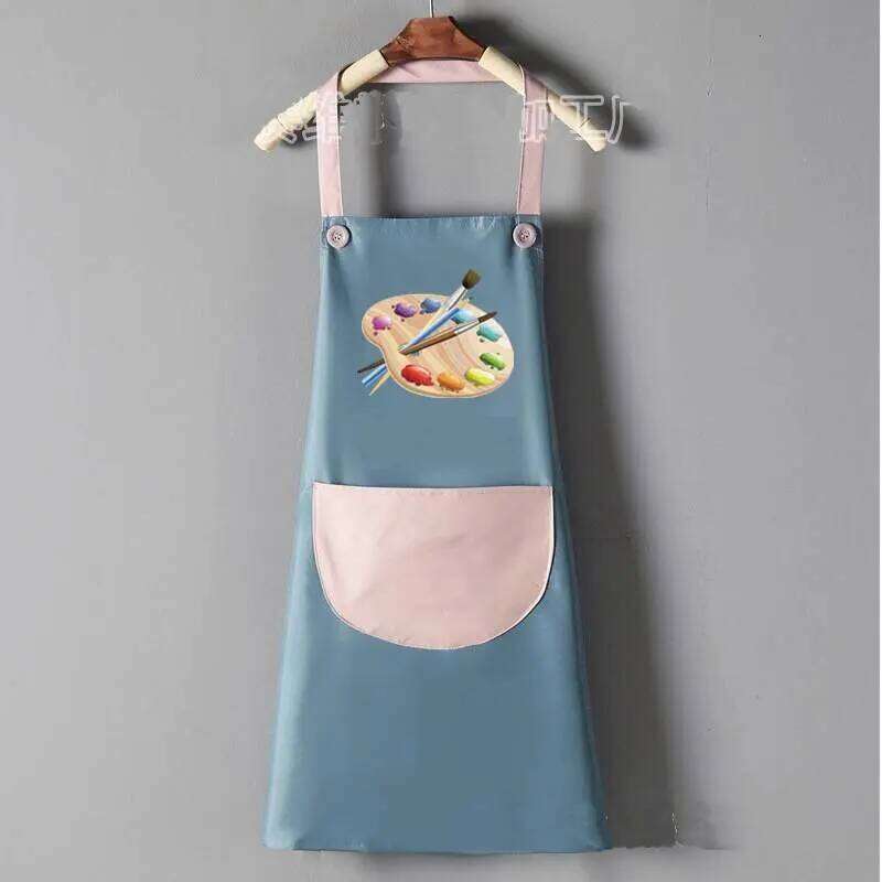 Children's Drawing Aprons Waterproof Painting Smock Baby Kids Art Coat Eating Bibs Sleeveless Protective Cover with Pocket S260205