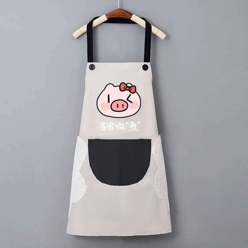 Waterproof and Oil-proof Female Fashion New Household Kitchen Supplies Tik Tok Drainage Gift Apron S260205