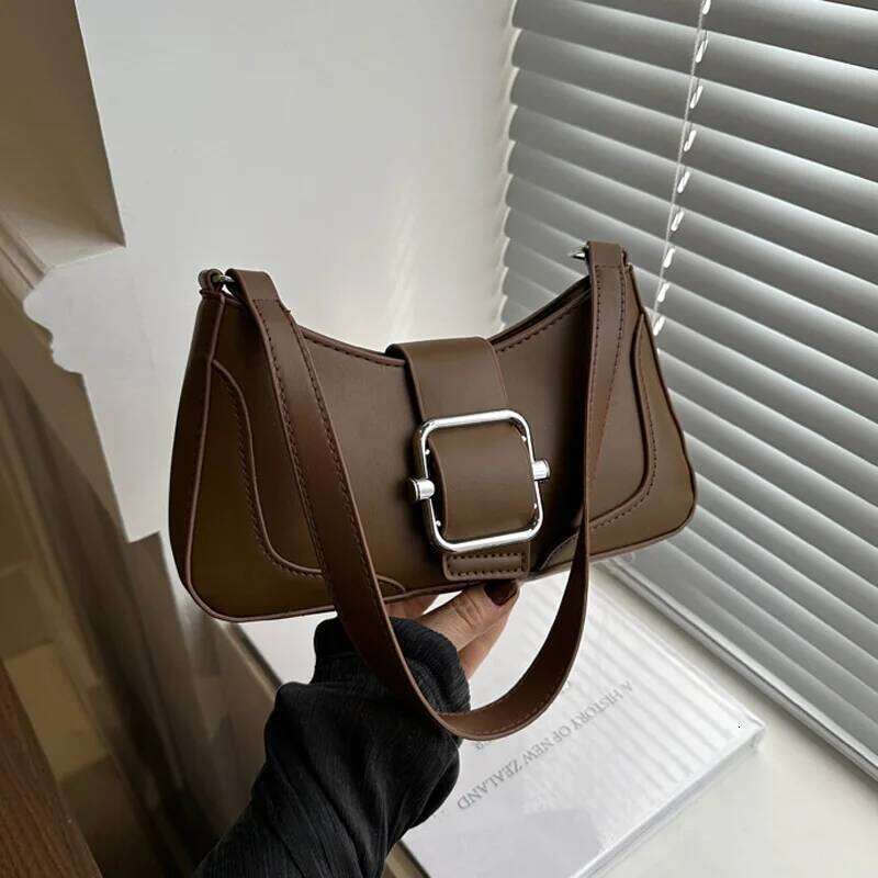Women Shoulder Bag Fashion Solid PU Leather Handbags And Purses Casual Ladies Crossbody For Daily Used Y260205