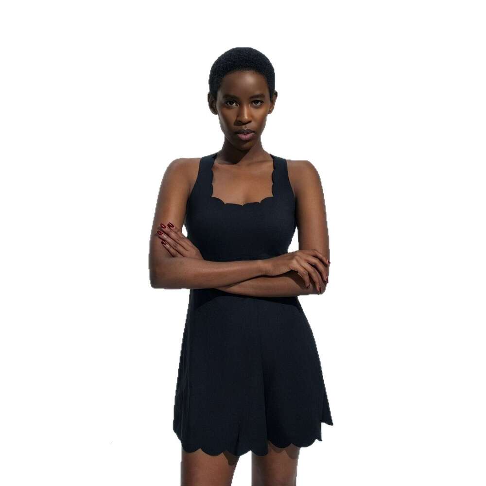 Summer One-Piece Skirt Tight Breathable Beautiful Back Tennis Ladies Sports Fitness Yoga Clothes Two-Piece Set