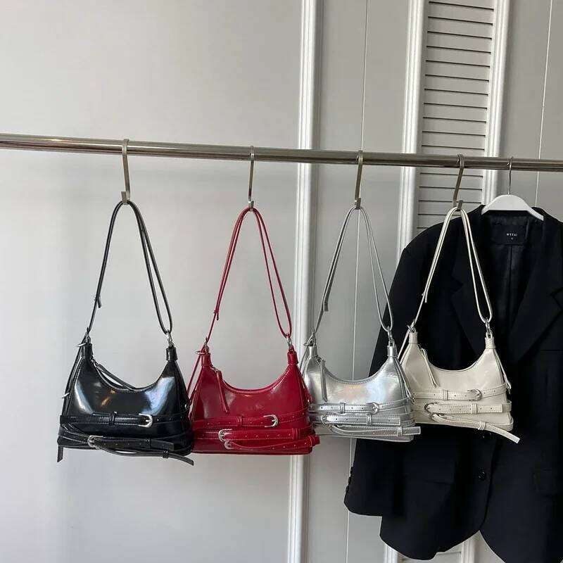 Fashion Sewing Thread Shoulder Solid Soft 2024 Hot Sale Bags for Women Interior Compartment Zipper Pu Women's Handbags Y260205