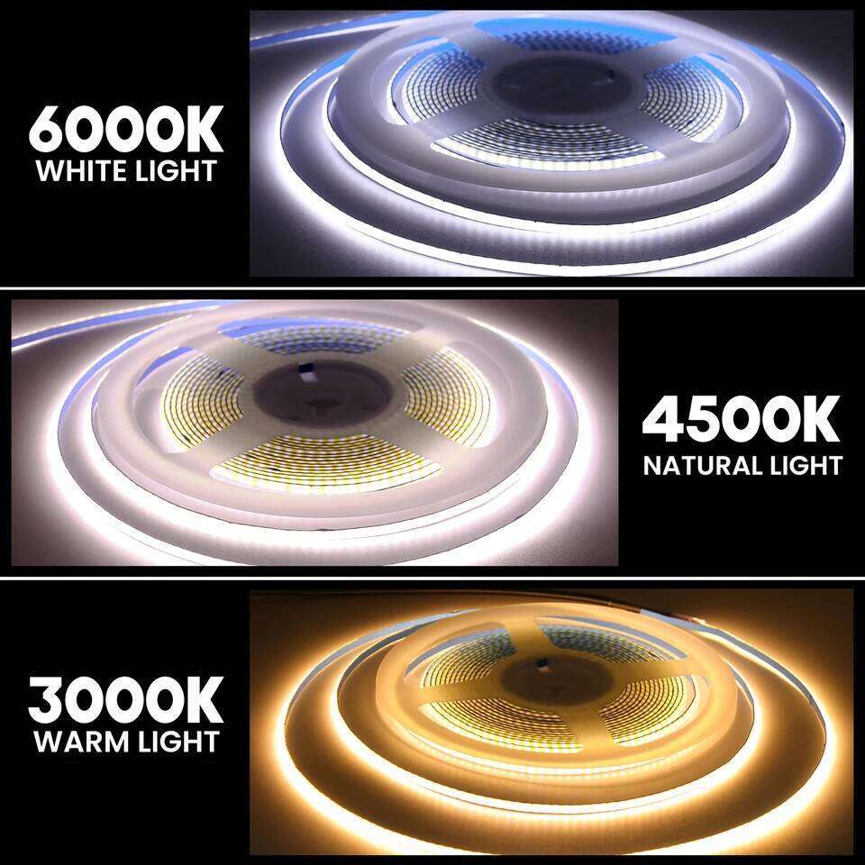 Battery Powered COB LED Strip Light 5V 320LEDs/M Flexible Diode Tape 3MM 5MM 8MM Linear Ribbon Indoor Lighting Lamp Backlight Z260206