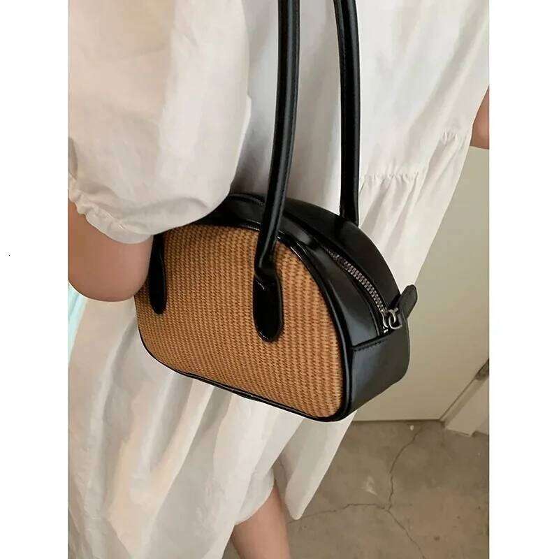 Red Bowling Women's Handbag Underarm Bag Single Shoulder Fashionable New 2025 Trendy Korean Sle Large Size PU Leather Y260205