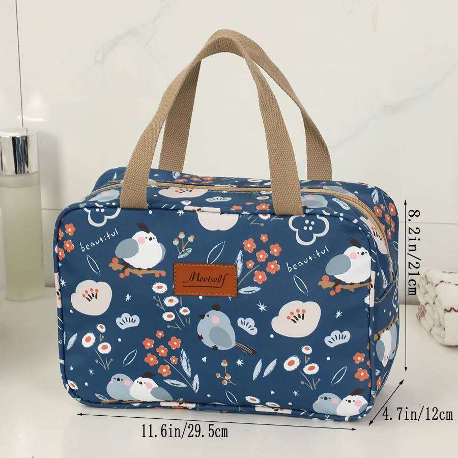 Hand-held large-capacity toiletry makeup bag, waterproof portable bathing and fitness storage bag Y260206