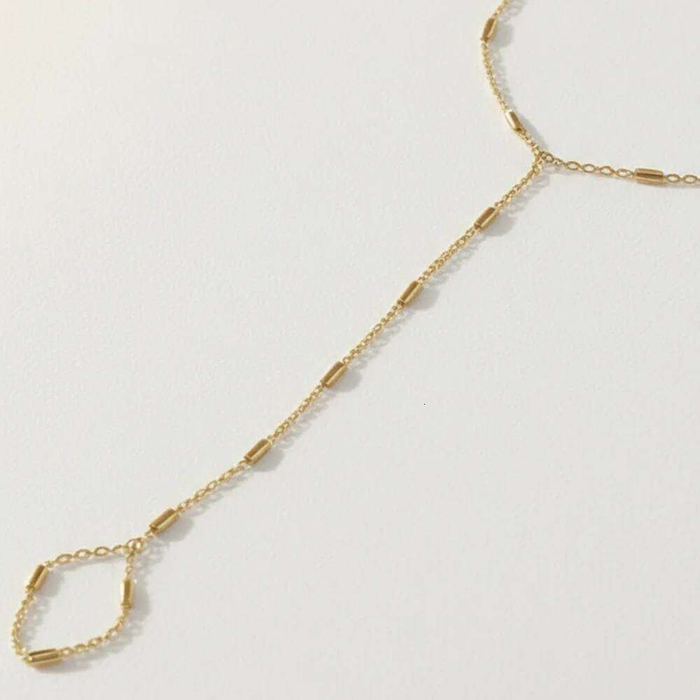 DGIDDK Stainless Steel New Luxury-Style Finger Bracelet Women's Fashionable Minimalist Delicate Wrist Jewellery Creative Gift 26H0206