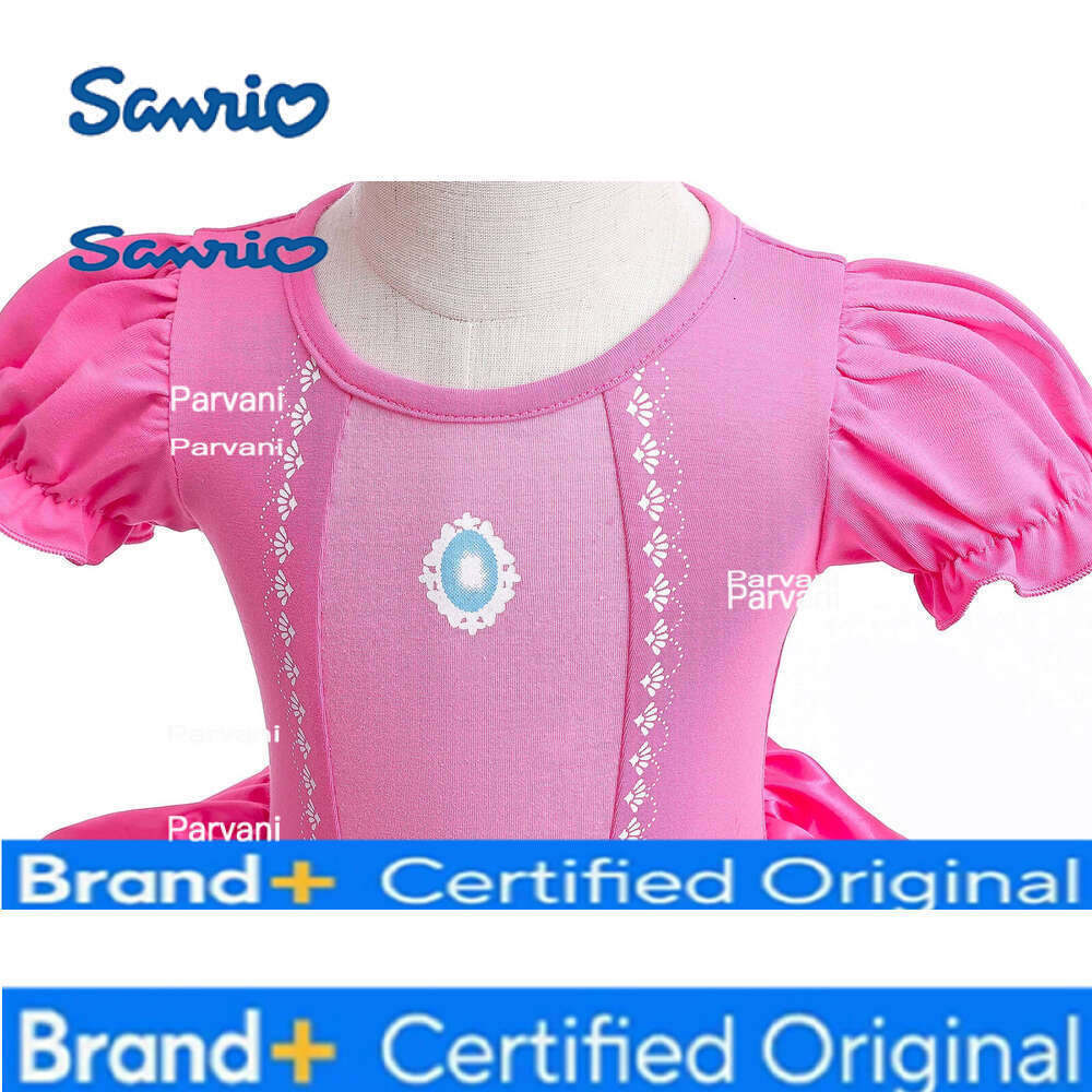 Sanrio Girl Romper Dress With Headband Size 3-18M Infant Clothes Rose Color Soft Baby Jumpsuits H260206 - view 7