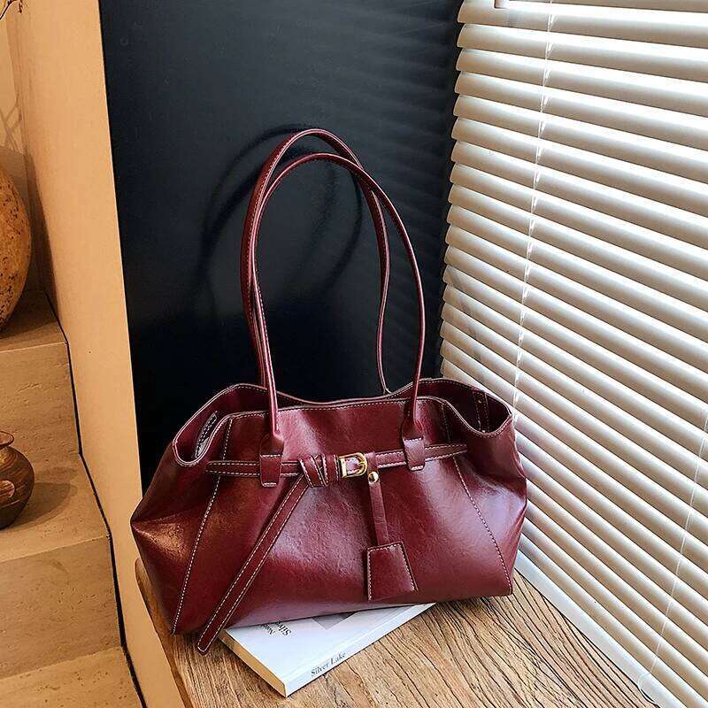 Elegant Ladies Leather Shoulder Bag, Women Crossbody Messenger Handbags, Popular Classic Tote Bags By Luxury Brand Y260205