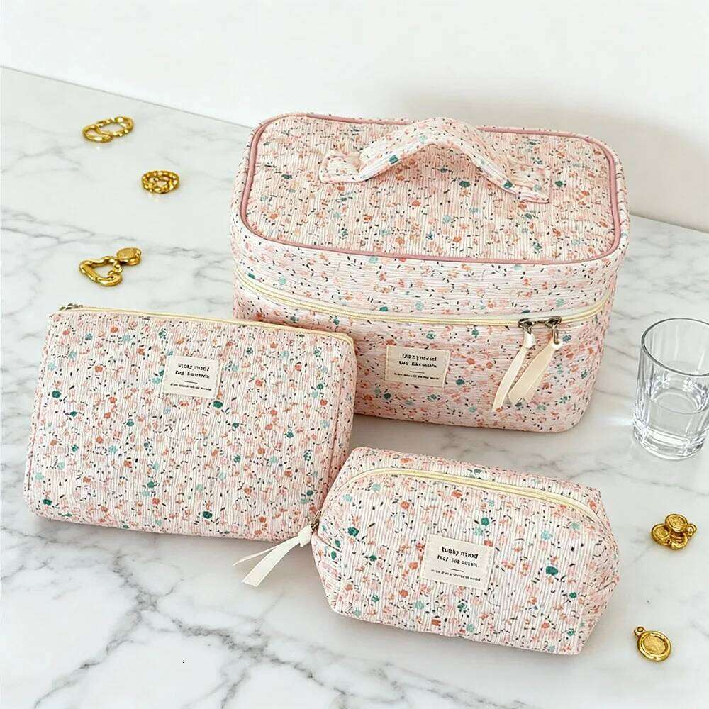 Bags Cosmetics Organizer Orange Makeup Brushes Traveling Cosmetic Bag Travel Large Toilet Kit Beauty Case Woman Y260206