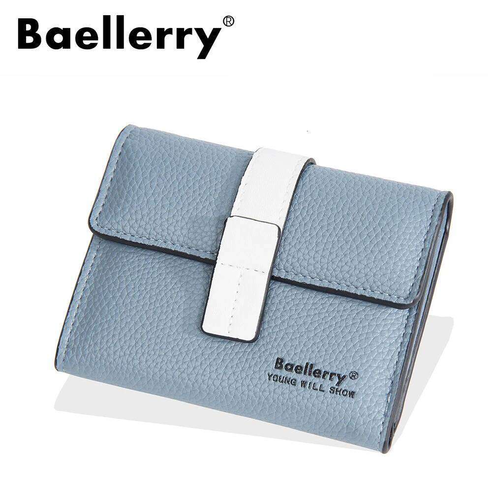 Cute Mini Color Block for Women, Ins Fashion Trifold Zip Around Coin Purse with Card Slots, Small Short Wallet Y260206