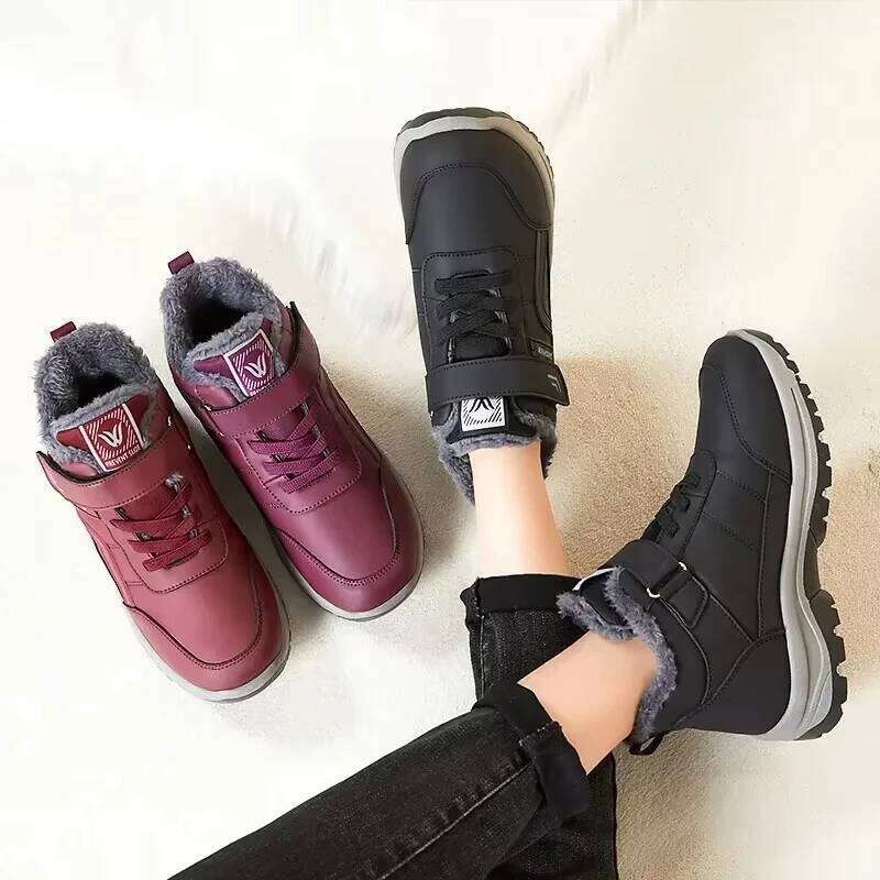 Women'S New Winter Hiking Mountaineering Snow Thick Warm Work Cotton Versatile And Comfortable Sports Boots