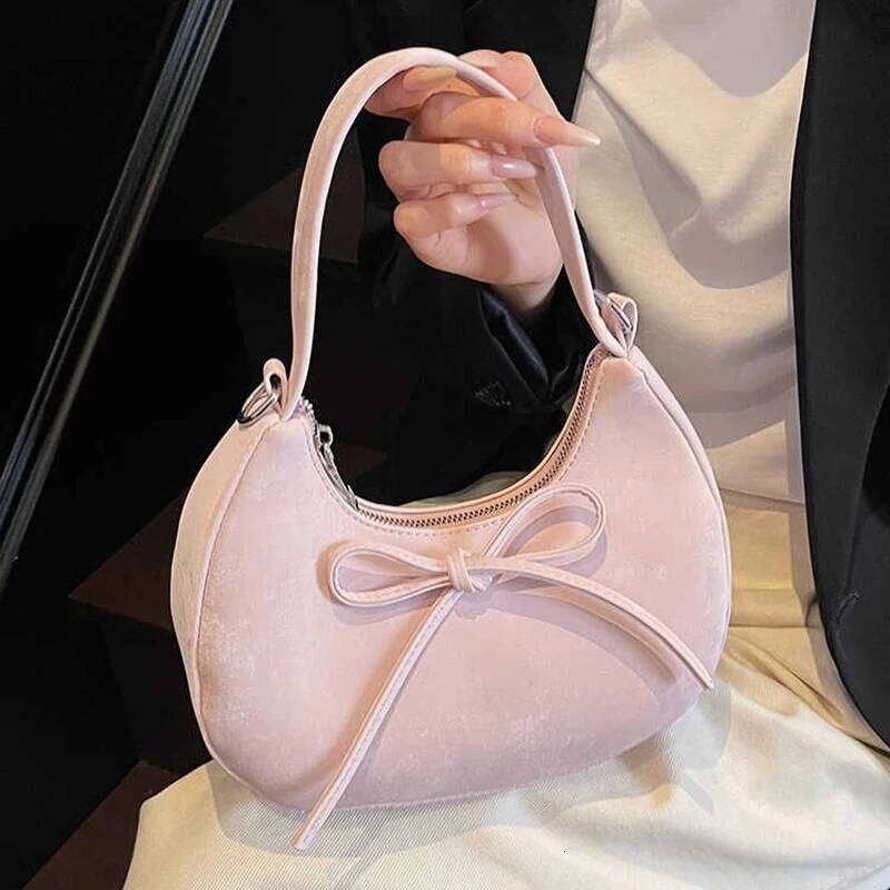 Summer Fashion Bow Small Square For Women New Fashionable PU Leather Crossbody Handbag Solid Versatile Single Shoulder Bag Y260205