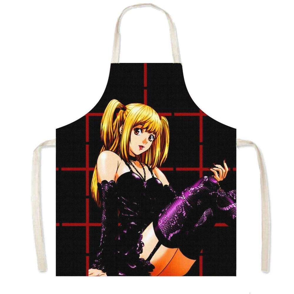 Anime Death Note / HUNTERxHUNTER Kitchen Aprons Harajuku Home Cleaning Clothing Linen Pinafore Waterproof Chef Cooking Apron S260205