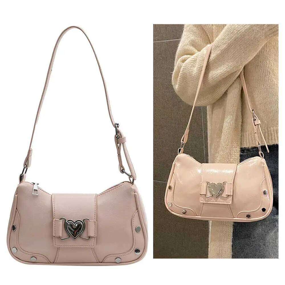 PU Leather Fashion Sling Waterproof Women Stylish Satchel Bags Large Capacity Y2K Adjustable Strap Messenger Bag Y260205