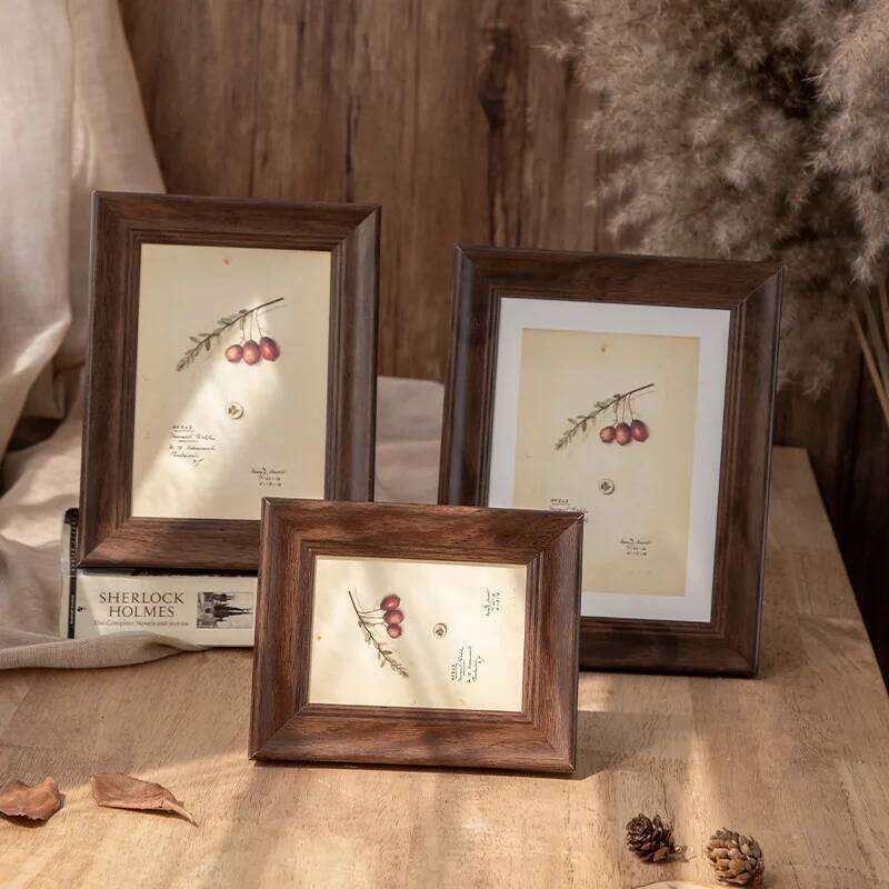 Retro Vintage Frame Picture Display Wedding Photo Holder Desk Decor Porta Retrato Fotolijst S260205