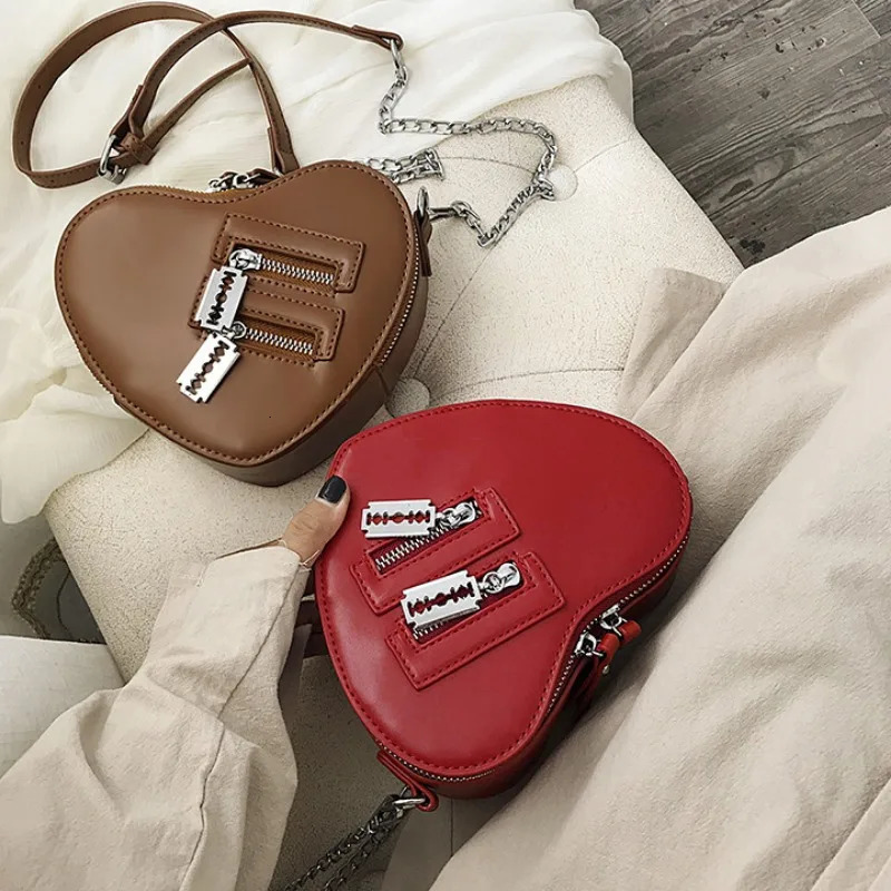 Heart Tote Bag For Women Stone Pattern PU Leather Crossbody Bags Female Small Shoulder Bags Cute Purse Handbags 260129