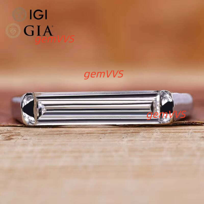 Igi Certified CVD HPHT Lab Grown Diamond 14K/18K Solid Gold Eternity Wedding Match Band Ring For Women/Men Bezel Setting