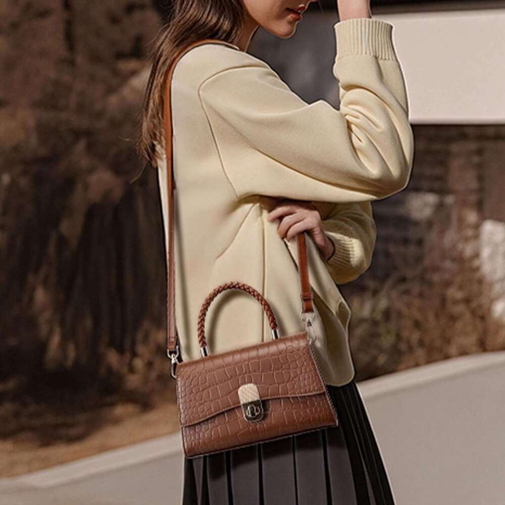 Top Handle Handbags For Women Small Satchel Crossbody Bag Purse With Detachable Strap