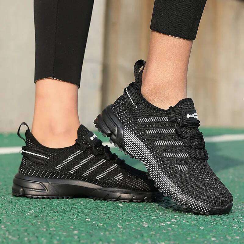 Lightweight Running Breathable Leisure Anti Slip Wear-resistant Outdoor Jogging Women's Lace Up Sports Shoes