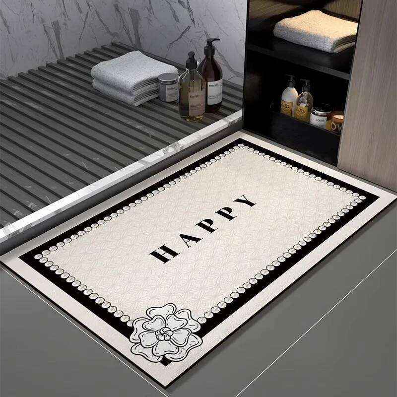VIKAMA High-End Light Luxury Diatom Mud Anti-Slip Water-Absorbing Decorative Carpet For Bathroom And Home Decor 26H0206