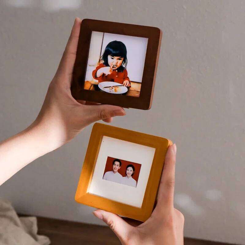Mini Vintage Picture Creative Frames Photos Wooden Card Holder Kids Baby Photo Frame Home Decor Porta Retrato S260205